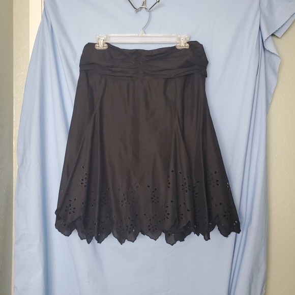 Windsor Dresses & Skirts - Windsor Black Cotton Eyelet Mini Skirt Whimsigoth Dark Cottage Sz 9/10